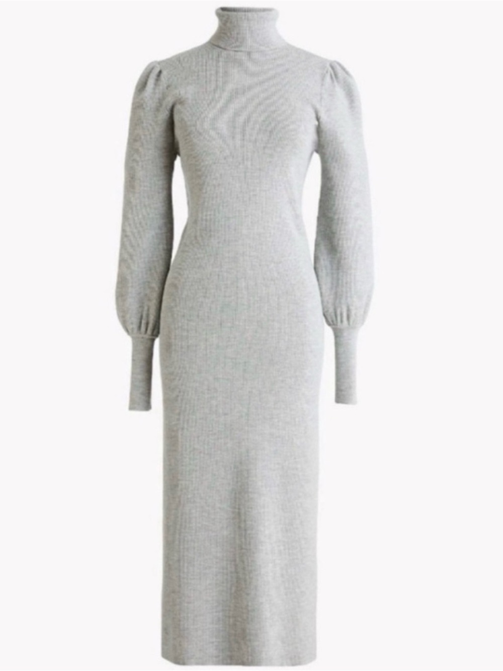 J.Crew x HATCH merino ribbed turtleneck sweater maternity dress - Picture 2 of 5